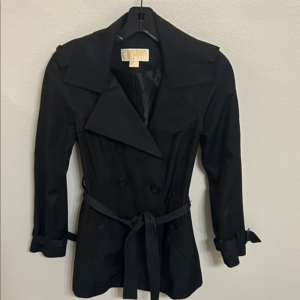 MICHAEL Michael Kors Black Trench Coat
